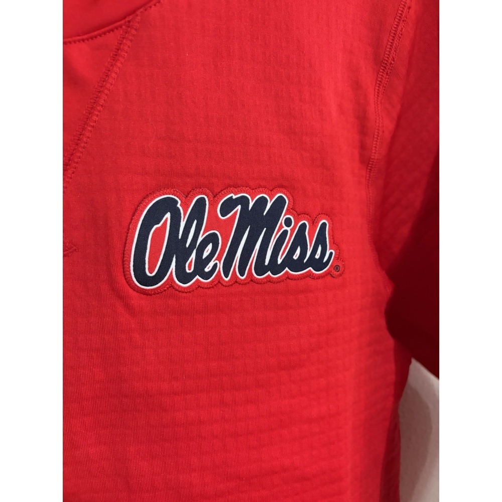 Nike Ole Miss Rebels Boys XS Red Stretch Long Sleeve Athletic Shirt W194 - Picture 2 of 5